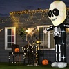 Image 32: HomCom Halloween Inflatable Decorations, Ghosts and Skeletons