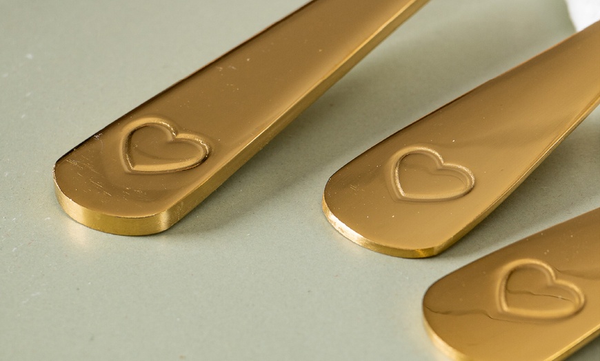 Image 3: Set di 24 posate in acciaio inox