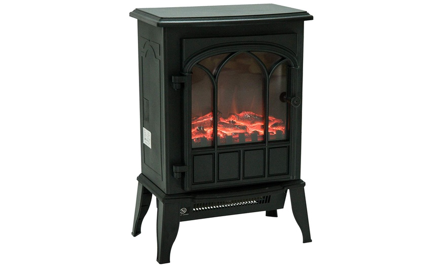 Image 9: HomCom Freestanding Fireplaces