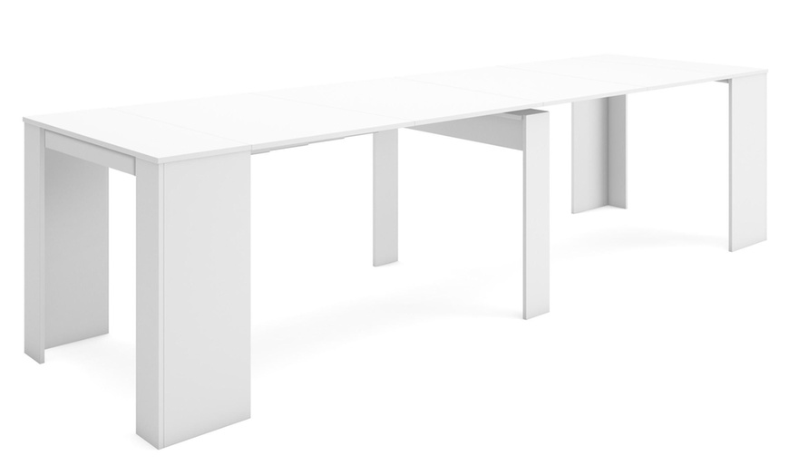 Image 4: Extendable Console Table for 6 people or up to 14 people