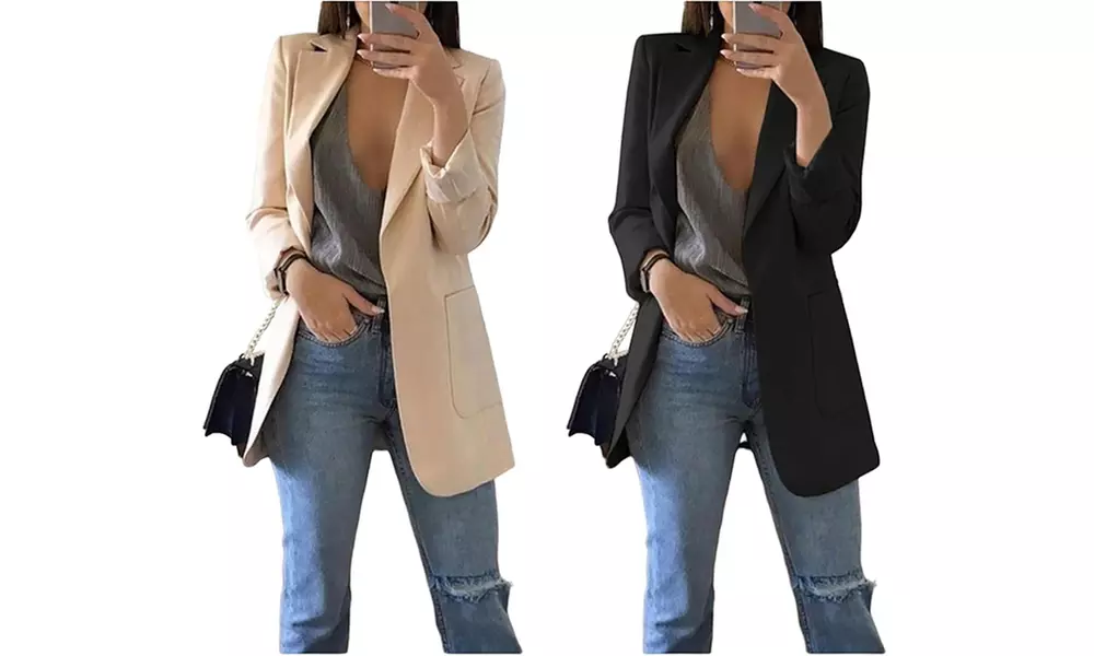 Damen Casual Boyfriend Blazer