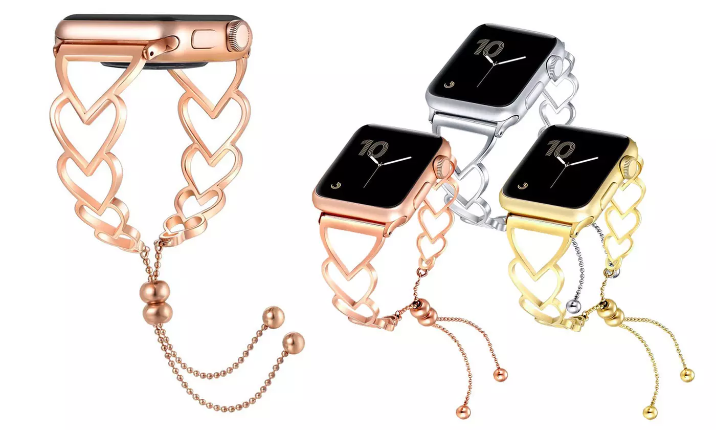 Stainless Steel Bracelet Band Women Strap for Apple Watch 1,2,3,4,5 38mm/44mm - Primary Image