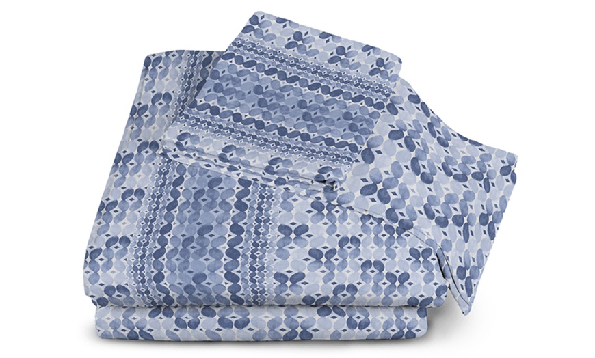 Image 20: Completo lenzuola 100% flanella di cotone Made in Italy