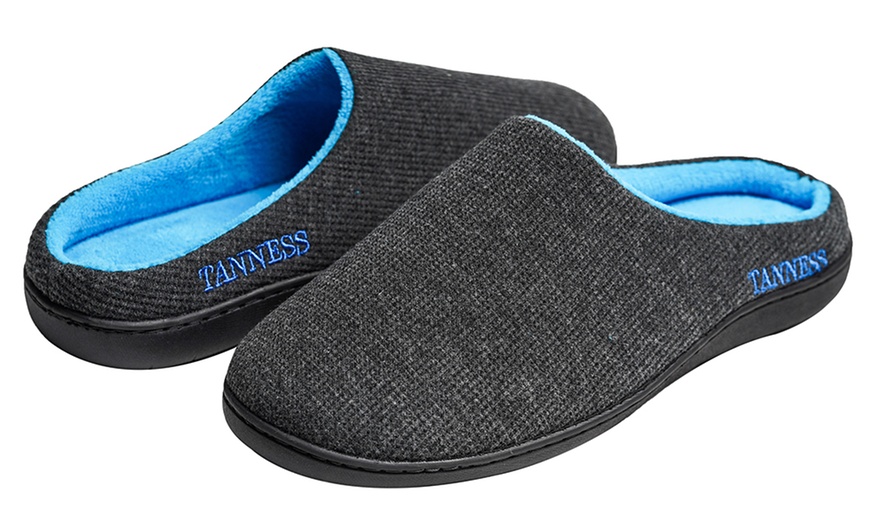 Image 3: Men's Memory Foam Slippers