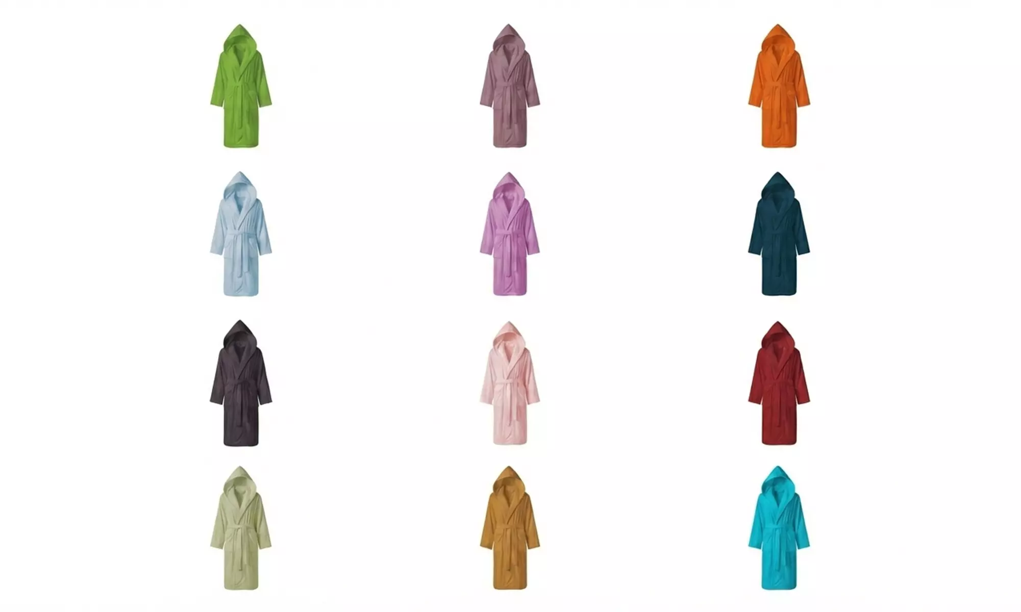 Accappatoio unisex con cappuccio in spugna Sophie