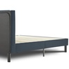 Image 11: Letto imbottito in tessuto con doghe in legno e vano contenitore
