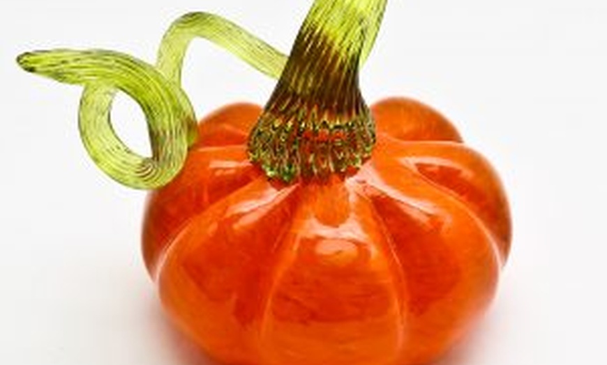 Image 2: Create Your Own Glass Pumpkin in a Workshop