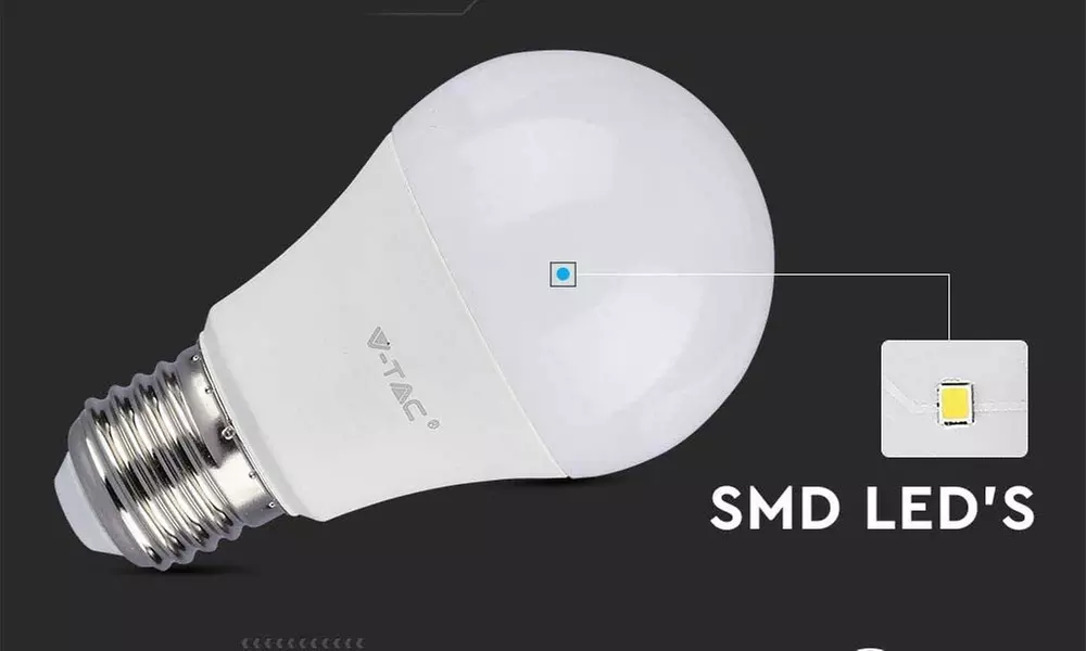 Set da 10 V-TAC lampadine LED E27 8,5W A60