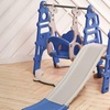 Image 1: 4-in-1 Toddler Playset with Slide, Swing, Climber and Basketball Hoop