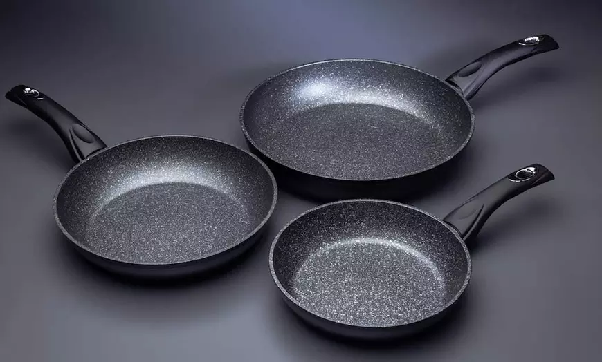 Image 5: Set van 3 Royalty Line marmeren koekenpannen 