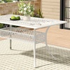 Image 14: Garden Outdoor Cast Aluminum Vintage Bistro Table 