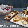 Image 18: 11pc Custom Marble Charcuterie Board + 5pc Coaster Set