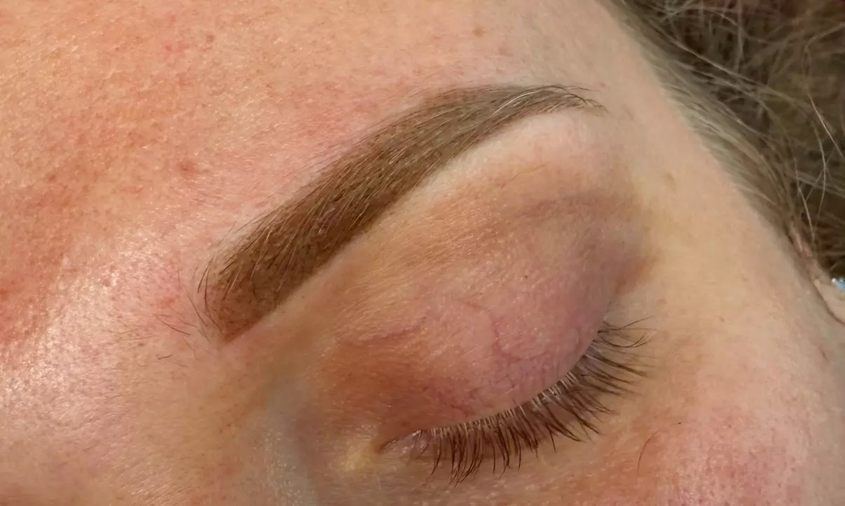 Permanent Brow Hair Stroke/Powder Tattoo Session | Lips Blush | Eyeliner Top at Woman lab (Up to 39% Off) - Primary Image