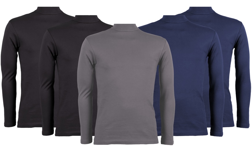 Image 2: Lot de 5 t-shirts à manches longues thermiques "Bradley"