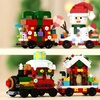 Image 5: Kit de micro-briques thème Noël - Le train festif (1638 pièces)