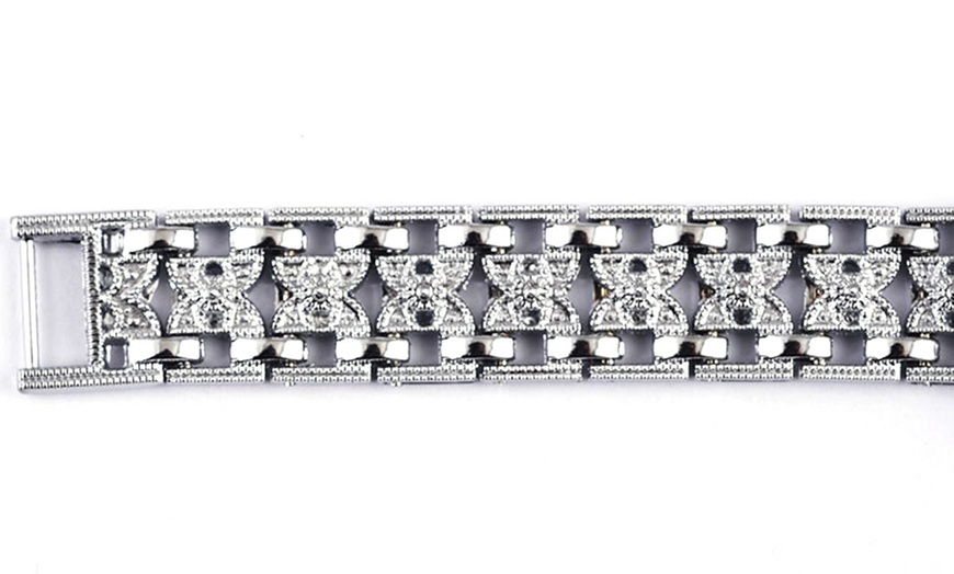 Image 3: Women's Square-Dial Bracelet-Watch