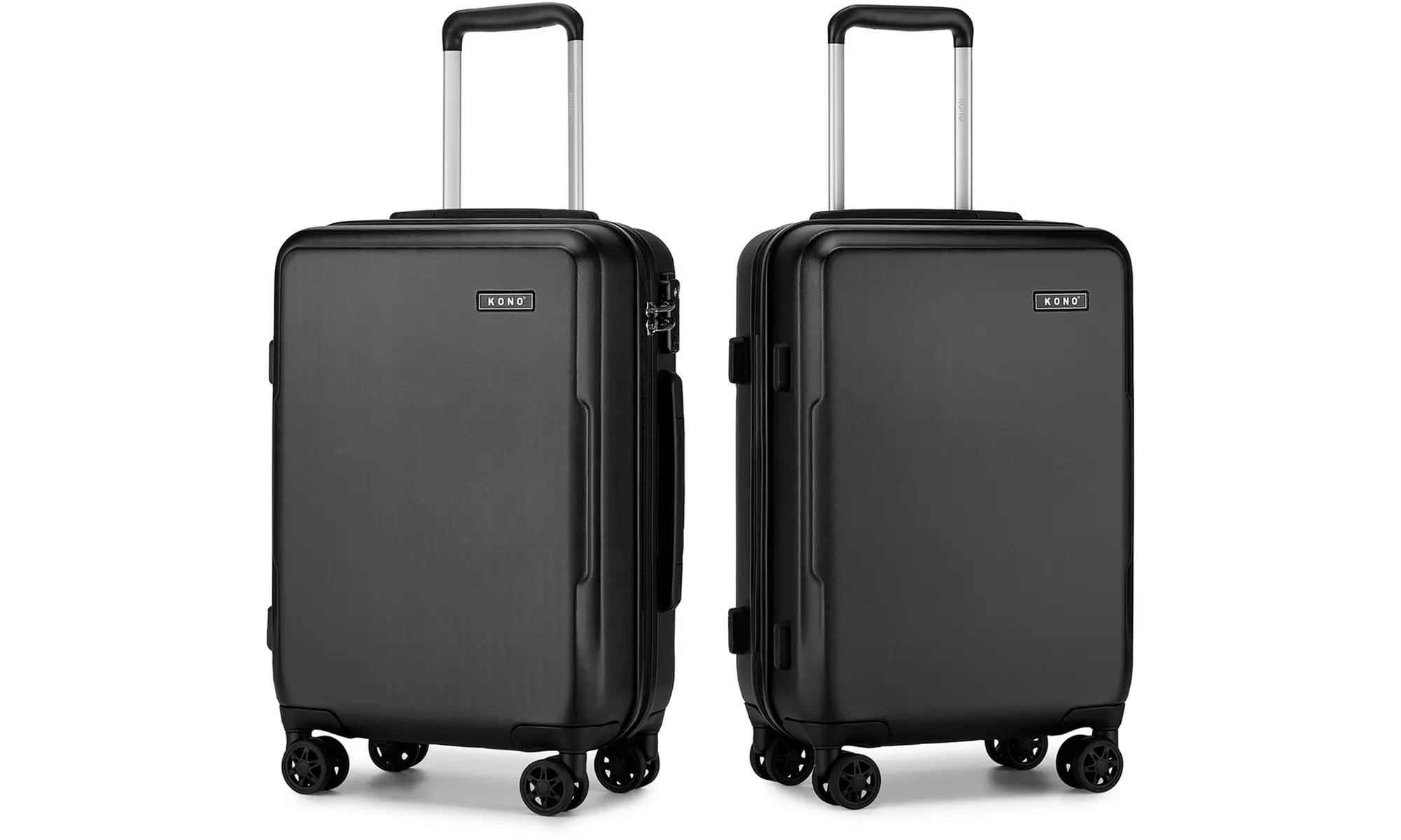 1 o 3 maletas de viaje rígidas con ruedas silenciosas