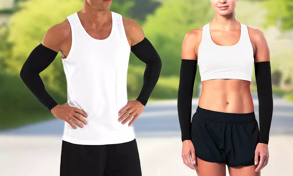 Arm Compression Sleeves for Men and Women (2-Pack)