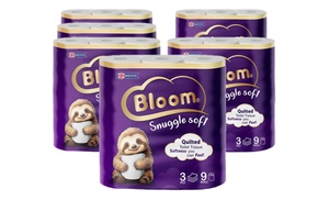 Up To 126 Rolls of Bloom Snuggle Soft Quilted Toilet Rolls Up To 126 Rolls of Bloom Snuggle Soft Quilted Toilet Rolls