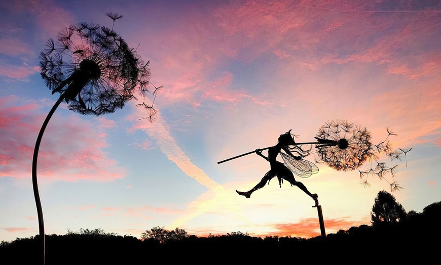 Image 10: Dandelion Flower Fairy Patio Decorative Ornament