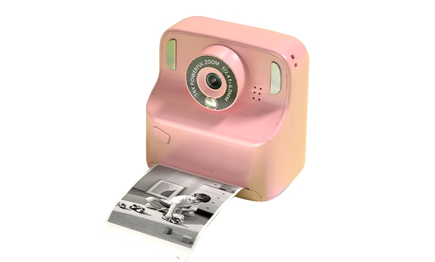 Image 7: Kids Instant Print Camera with Memory Card and 5 Rolls of Print Paper