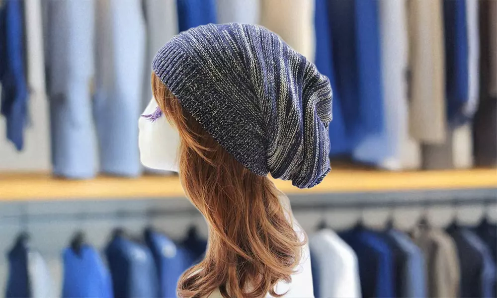 Women Winter Baggy Beanie Oversized Knitted Crochet Ski Hat Slouch Cap