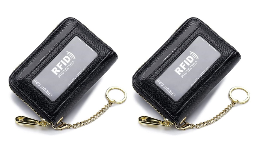 Image 5: 1x oder 2x Echtleder-Geldbeutel