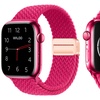 Image 3: Waloo Braided Nylon Magnetic Loop Band For Apple Watch- (Size & Color)