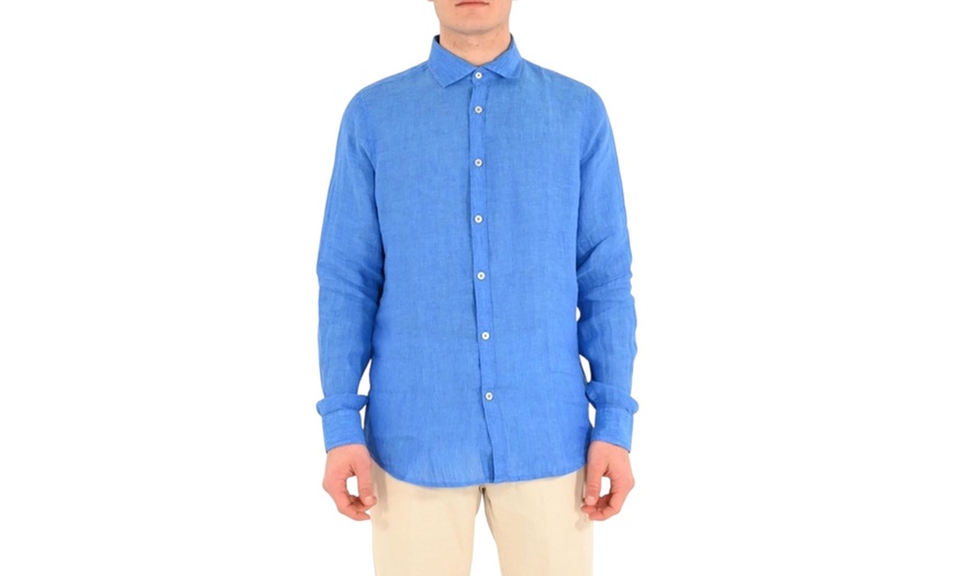 Image 9: Camicia uomo di lino Markup
