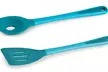Genius Pfannenwender und Kochlöffel aus Silikon in Türkis oder Pink - Second Medium