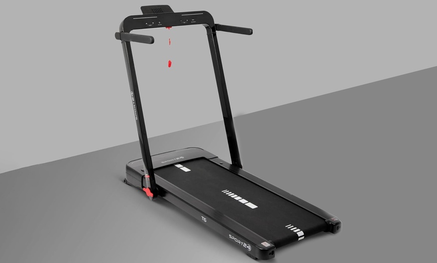 Image 1: Sport24 T6 Folding Treadmill 