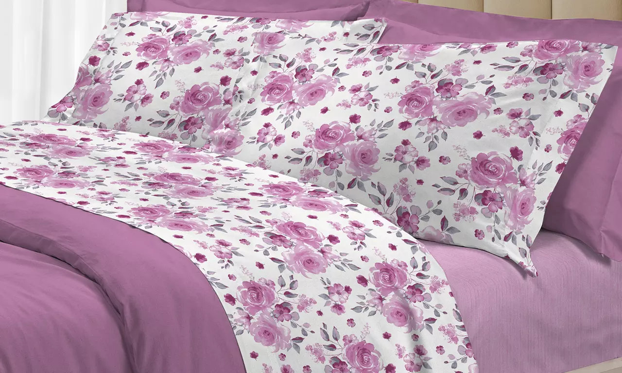 Completo di lenzuola in cotone Co. Ingros. Tex