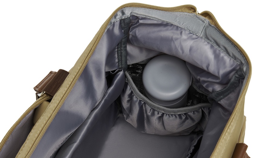 Image 12: Kono Wickeltasche mit Schuhfach und isolierten Taschen