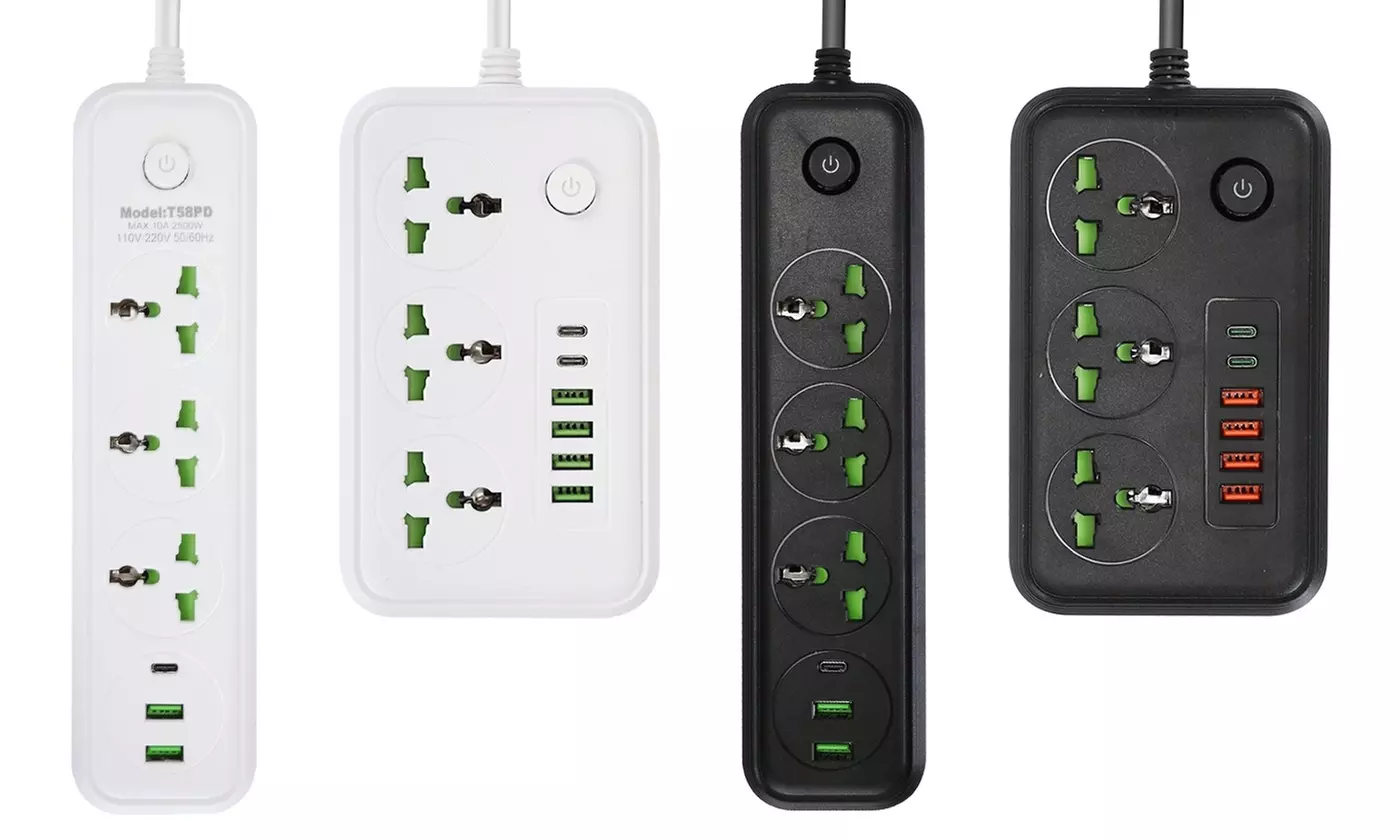 iMounTEK 2500W Power Strip with AC Outlets and USB A/C Ports (Multi-Options)