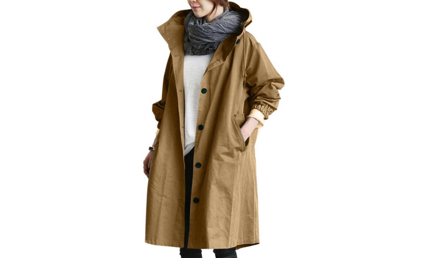 Image 2: Women's Casual Style Long Trench Coat 