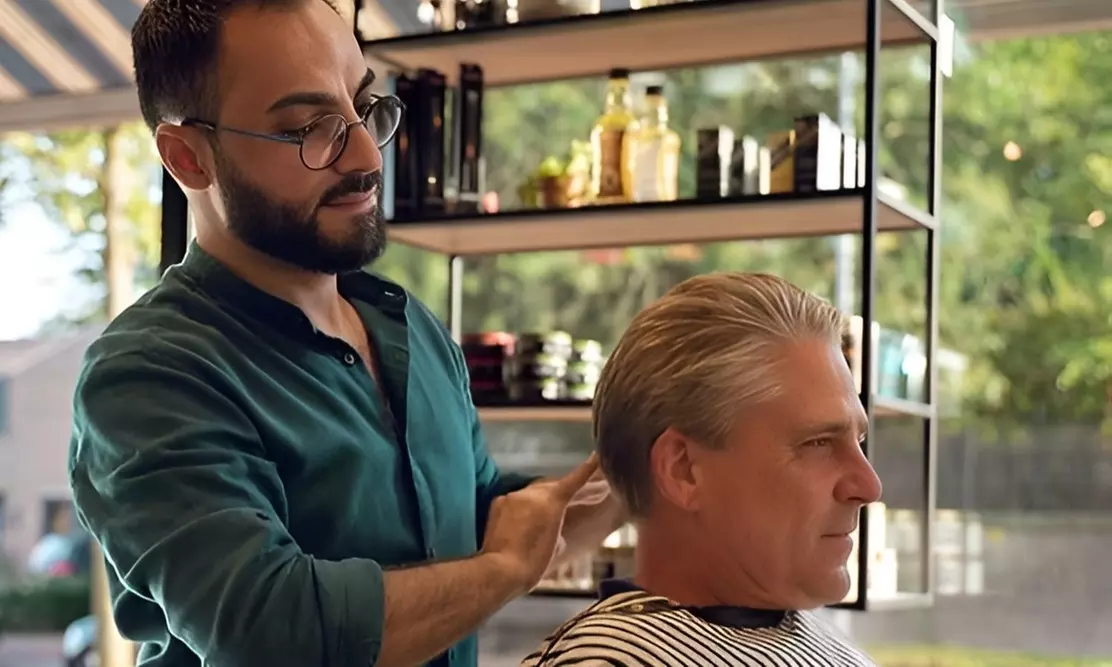 Voor grote en kleine mannen: knip-of baardbeurt naar keuze