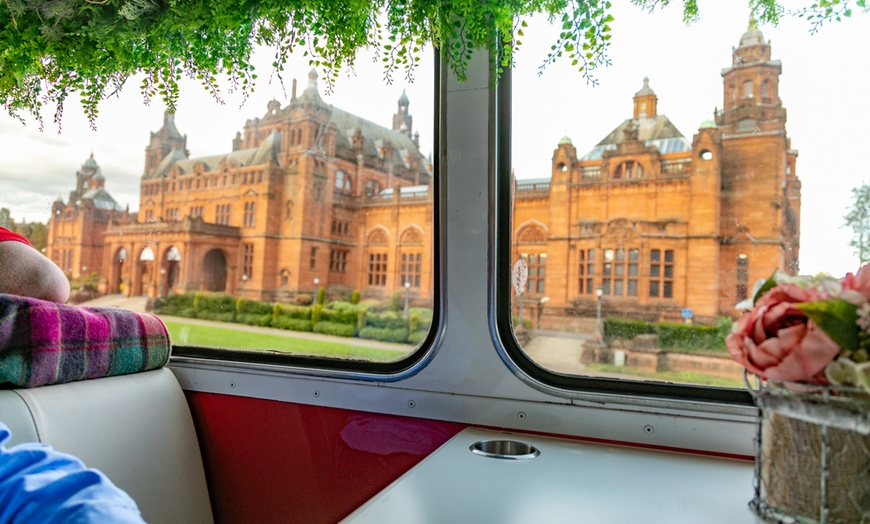 Image 5: Glasgow or Edinburgh Red Bus Bistro Tour w/ Afternoon Tea - 2, 3, or 4