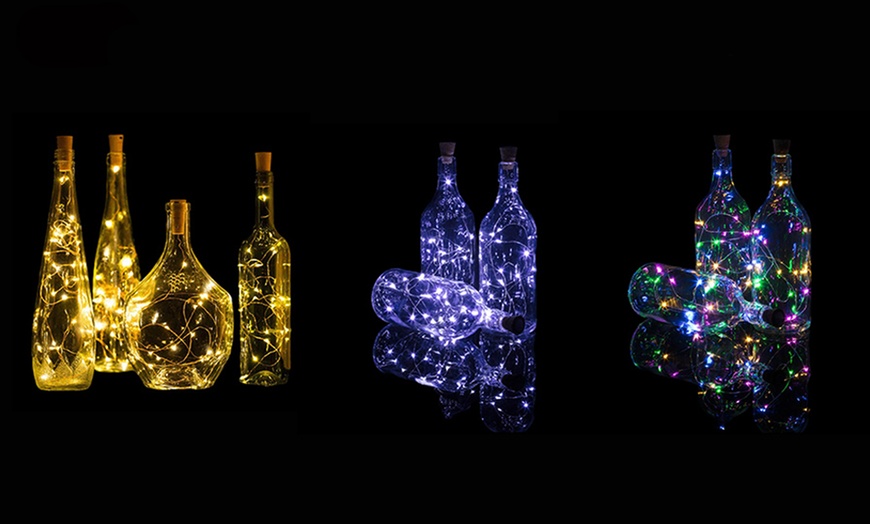 Image 1: Up To Three Bottle Fairy String Lights with Cork Top