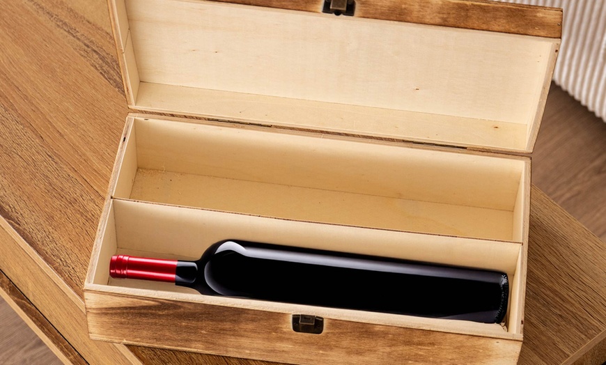 Image 10: Cassetta portabottiglie natalizia