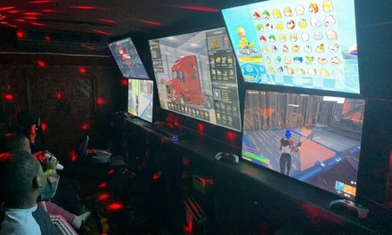 Dive into mobile fun with over a dozen activities like Video Game Trucks, perfect for any event - Brooks Family Entertainment