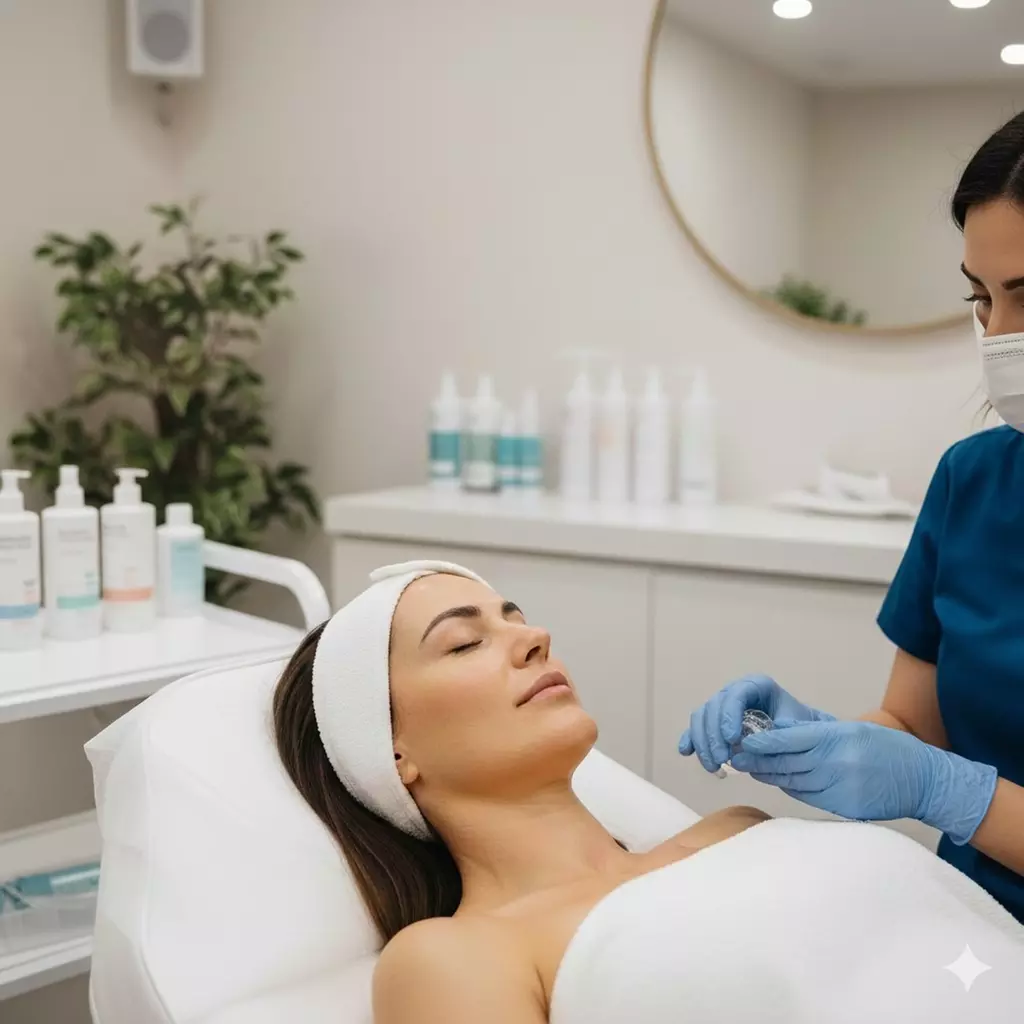 Choose an Express Facial or Hydra Facial with LED Light Therapy
