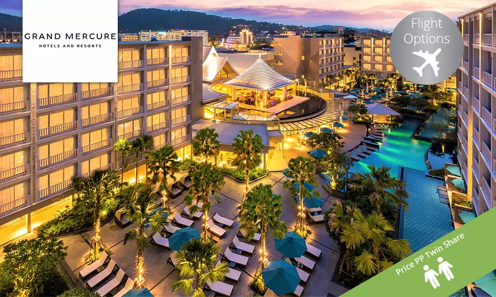 ✈ Phuket: From $1,099 Per Person for 7 Nights at The 5* Grand Mercure Phuket Patong with Flights, Brekkie & Set Dinner - Primary Image