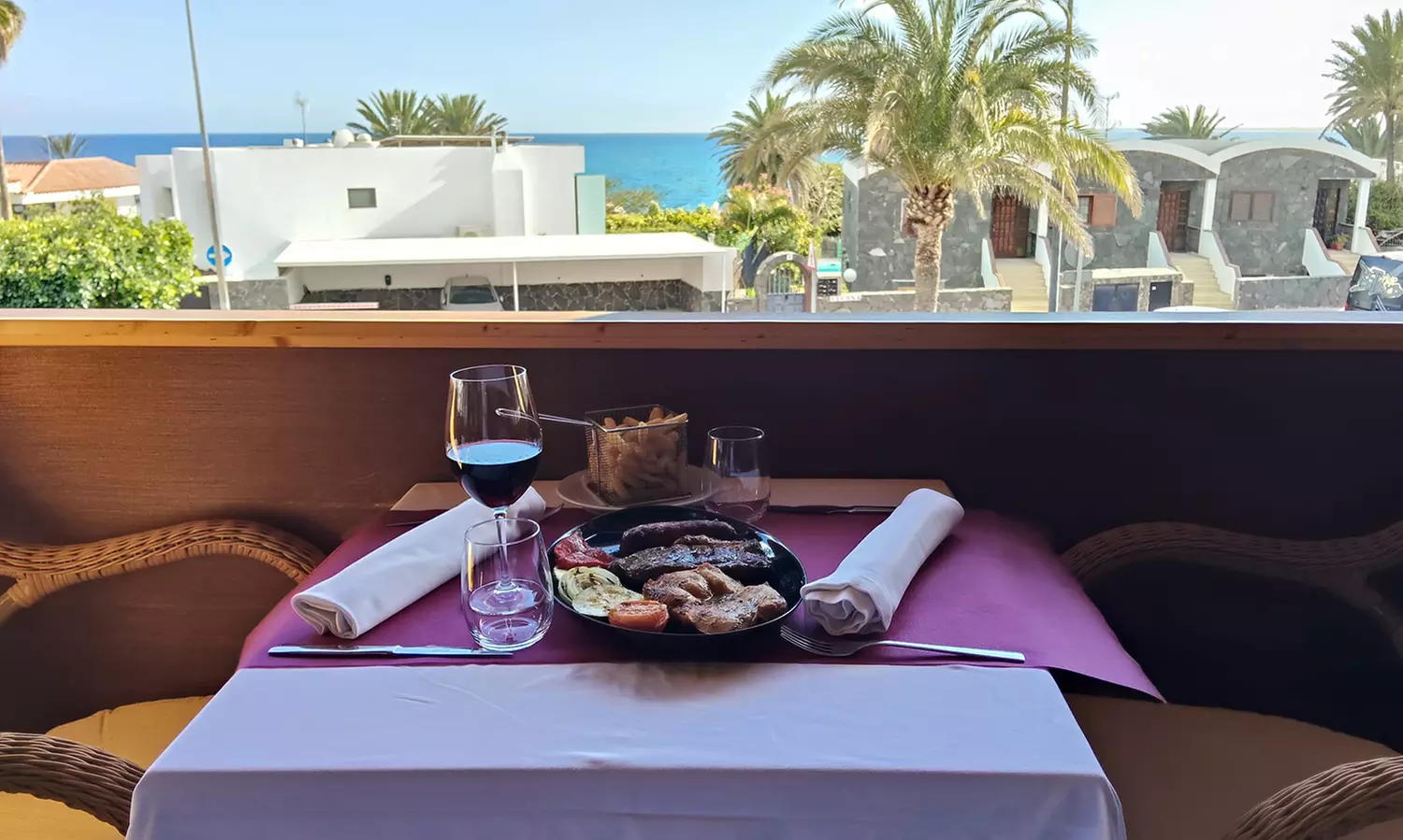 Menú clásico de parrillada con opción prémium para 2