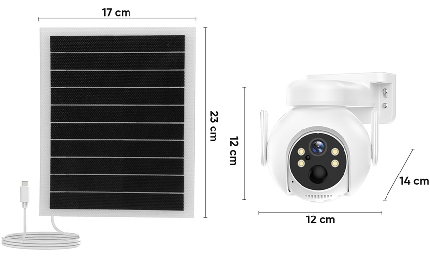 Image 2: Telecamera videosorveglianza a ricarica solare