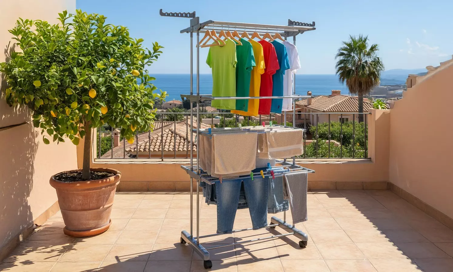 Stendibiancheria a 4 livelli