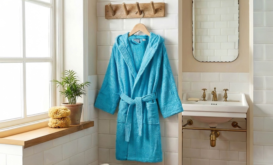 Image 16: Baumwoll-Bademantel für Kinder