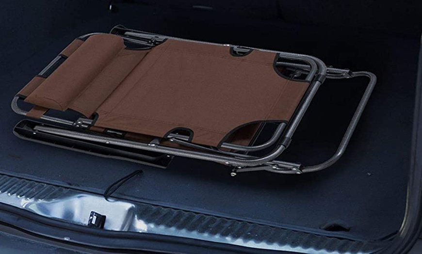 Image 3: Outsunny Two-in-One Foldable Lounger