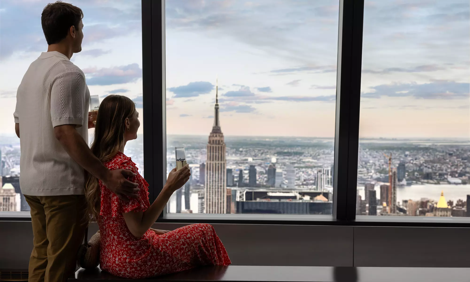 Sky-High 360° NYC Views w/ Edge Sunset VIP or Edge Champagne Admission