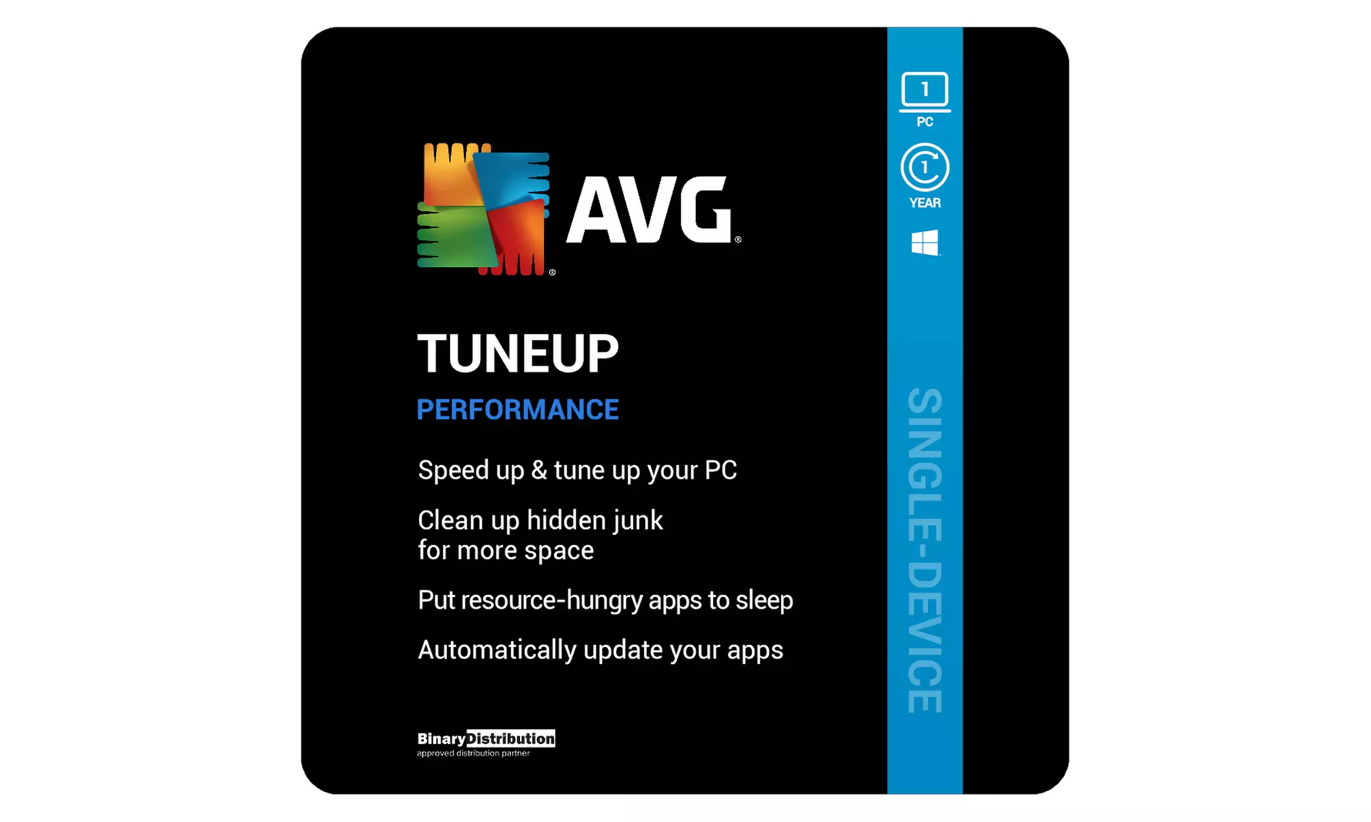 AVG PC TuneUp, AVG Driver Updater, AVG Internet Security, AVG Secure VPN para rendimiento y protección - Second Medium