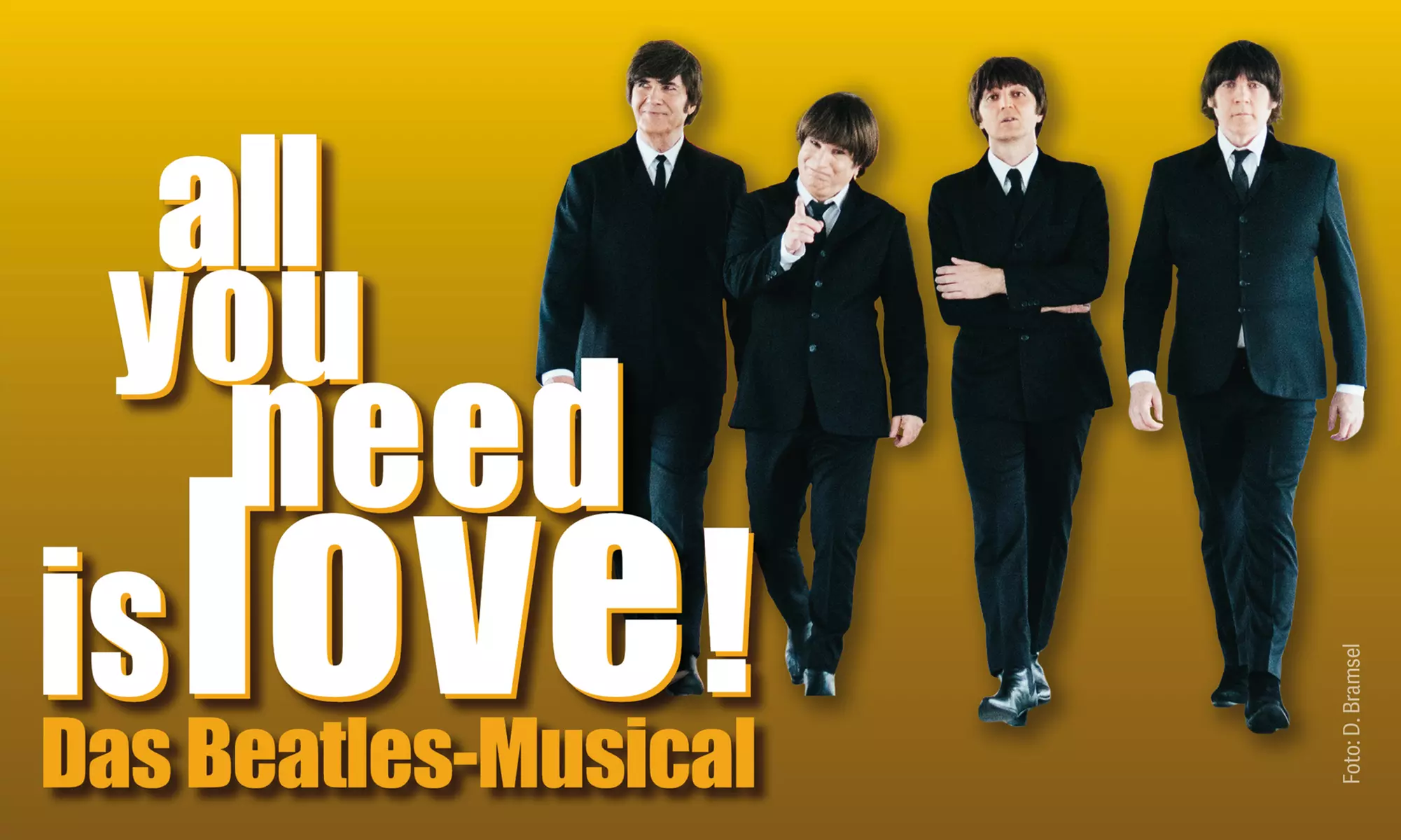 All You Need Is Love! - Das Beatles Musical vom 17.6. bis 25.6. im St. Pauli Theater (bis 45% sparen) - Primary Image